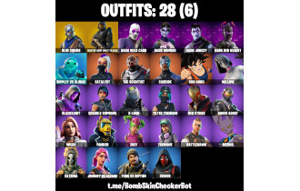 UNIQUE - Blue Squire, Master Chief (Matte Black)  [28 Skins, 18 Axes, 26 Emotes, 27 Gliders and MORE!]