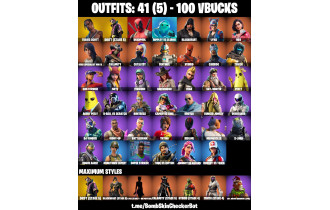 UNIQUE - Travis Scott,  Rogue Agent  [41 Skins, 100 Vbucks, 32 Axes, 47 Emotes, 41 Gliders and MORE!]