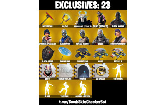 UNIQUE - Black Knight,  AC/DC  [59 Skins, 800 Vbucks, 50 Axes, 57 Emotes, 62 Gliders and MORE!]