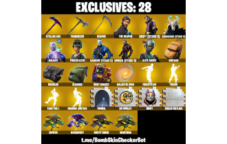 UNIQUE - Galaxy,  Fresh  [138 Skins, 700 Vbucks, 81 Axes, 98 Emotes, 62 Gliders and MORE!]