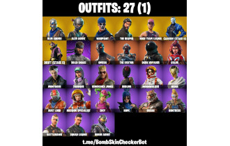 UNIQUE - The Reaper,  Blue Squire  [27 Skins, 22 Axes, 29 Emotes, 27 Gliders and MORE!]