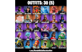 UNIQUE - Peter Griffin,  Valeria  [30 Skins, 39 Axes, 28 Emotes, 37 Gliders and MORE!]