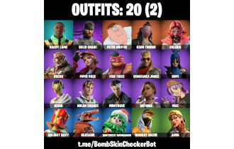 UNIQUE -  Peter Griffin , Kado Thorne [20 Skins, 32 Axes, 25 Emotes, 35 Gliders and MORE!]