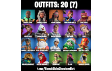 UNIQUE - Kado Thorne, Ahsoka Tano [20 Skins, 28 Axes, 26 Emotes, 32 Gliders and MORE!]