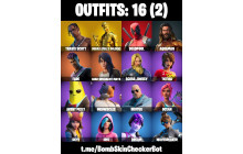 UNIQUE - Travis Scott,  Gold Midas [16 Skins, 20 Axes, 16 Emotes, 19 Gliders and MORE!]