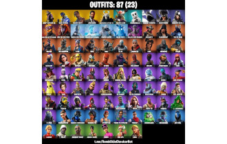 UNIQUE - Travis Scott,  Laguna  [87 Skins, 48 Axes, 73 Emotes, 61 Gliders and MORE!]