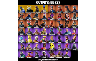 UNIQUE - Hybrid, Blue Team Leader  [55 Skins, 42 Axes, 51 Emotes, 52 Gliders and MORE!]