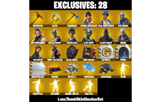 UNIQUE - Black Knight, AC/DC  [32 Skins, 250 Vbucks, 17 Axes, 25 Emotes, 22 Gliders and MORE!]