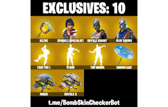 UNIQUE - Sparkle Specialist, Take The L  [9 Skins, 6 Axes, 10 Emotes, 10 Gliders and MORE!]