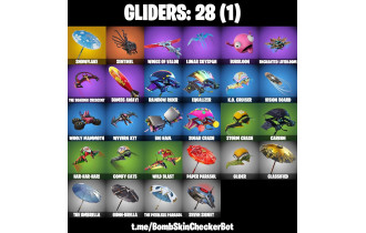 UNIQUE - Spider-Man,  Polar Peely  [26 Skins, 27 Axes, 41 Emotes, 28 Gliders and MORE!]