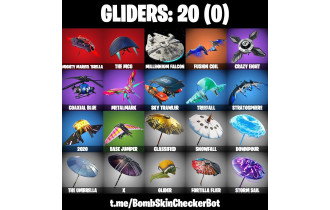 UNIQUE -  Point Patroller, Red Strike  [15 Skins, 14 Axes, 17 Emotes, 20 Gliders and MORE!]