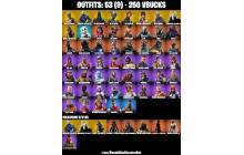 UNIQUE - Black Knight, AC/DC  [53 Skins, 250 Vbucks, 24 Axes, 48 Emotes, 31 Gliders and MORE!]