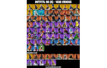 UNIQUE - Black Knight,  AC/DC  [66 Skins, 1630 Vbucks, 46 Axes, 65 Emotes, 55 Gliders and MORE!]