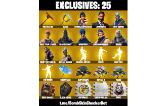 UNIQUE - Black Knight,  AC/DC  [66 Skins, 1630 Vbucks, 46 Axes, 65 Emotes, 55 Gliders and MORE!]