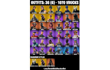 UNIQUE - The Reaper, OG STW (Ultimate Upgrade Pack) [36 Skins, 31 Axes, 41 Emotes, 27 Gliders and MORE!]