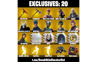 UNIQUE - The Reaper, OG STW (Ultimate Upgrade Pack) [36 Skins, 31 Axes, 41 Emotes, 27 Gliders and MORE!]