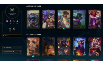 UNIQUE - Unranked - 1x Ultimate Skin [98 Skins, 147 Champs, 4045 BE, 235 LVL, 63 RP and MORE!]