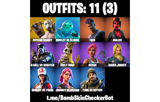 UNIQUE - Psycho Bandit,  [11 Skins, 8 Axes, 15 Emotes, 12 Gliders and MORE!]