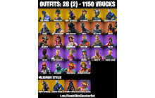 UNIQUE - The Reaper,  Take The L  [28 Skins, 1150 Vbucks, 16 Axes, 18 Emotes, 19 Gliders and MORE!]