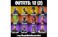 UNIQUE - Royale Knight, Blue Squire [12 Skins, 15 Axes, 37 Emotes, 31 Gliders and MORE!]