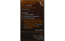 Legendary Gloves[ChainLightning | *4 ChainLightning | *13.5 ATKSPD | *10.5 RCR]