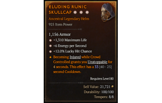 Legendary Helm[*12 LHC | *6 ENpS | *1310 Life]