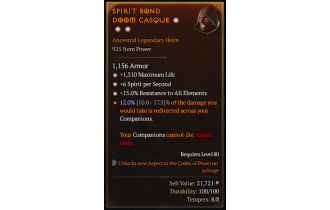 Legendary Helm[*15 ResistAll | *6 SpS | *1310 Life]