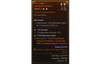 Legendary Boots[*27 MS | *135 STR | 732 Life]