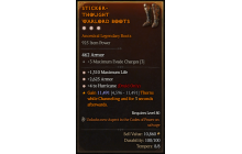 Legendary Boots[Druid | *4 Hurricane | *2625 Armor | *1310 Life]