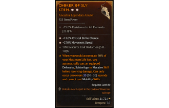 Legendary Amulet[*27 MS | *12 Crit | 7 RCR]