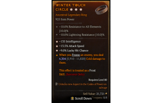 Legendary Ring[*13.5 ATKSPD | *9 LHC | *135 INT]