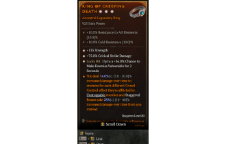 Legendary Ring[*36 LH:Vulnerable | *75 DMG_Crit | *135 STR]