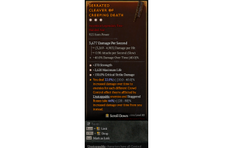 Legendary Two-Handed Axe[*150 DMG_Crit | *270 STR | *2620 Life]