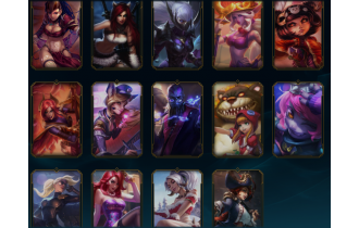 UNIQUE - Unranked -  [21 Skins, 38 Champs, 3731 BE, 25 LVL, 1393 RP and MORE!]