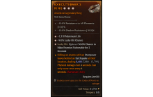 Legendary Ring[*9 LHC | *36 LH:Vulnerable | *1310 Life]