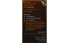 Legendary Gloves[ChargedBolts | *4 ChargedBolts | *12 Crit | *135 INT]