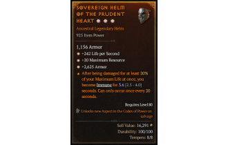 Legendary Helm[*2625 Armor | *20 MR | *242 LpS]