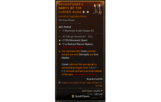 Legendary Boots[Necromancer | *3 SkelWarrior | *27 MS]