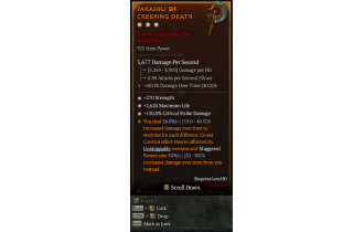 Legendary Two-Handed Axe[*150 DMG_Crit | *270 STR | *2620 Life]