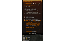 Legendary One-Handed Sword[*75 DMG_Crit | *135 STR | *1310 Life]