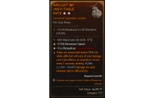 Legendary Amulet[Sorcerer | *3 Permafrost | *27 MS | 805 Life]