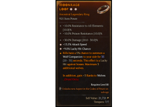 Legendary Ring[*13.5 ATKSPD | *9 LHC | 30 DMG]