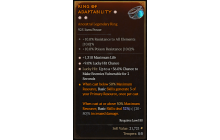 Legendary Ring[*9 LHC | *36 LH:Vulnerable | *1310 Life]