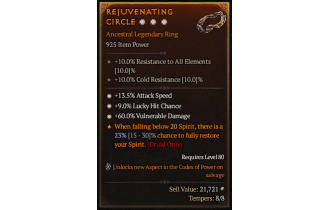 Legendary Ring[*13.5 ATKSPD | *9 LHC | *60 DMG_Vulnerable]