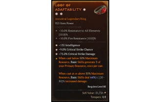 Legendary Ring[*9 Crit | *75 DMG_Crit | *135 INT]