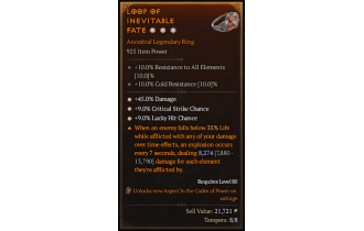 Legendary Ring[*9 Crit | *9 LHC | *45 DMG]