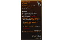 Legendary Gloves[Pulverize | *4 Pulverize | *12 Crit | *60 DMG_Vulnerable]