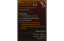 Legendary Gloves[FrozenOrb | *4 FrozenOrb | *12 Crit | 90 INT]