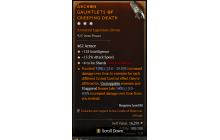 Legendary Gloves[IceShards | *4 IceShards | *13.5 ATKSPD | *135 INT]