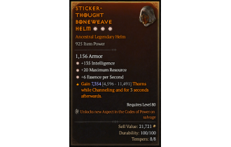 Legendary Helm[*20 MR | *6 ESpS | *135 INT]